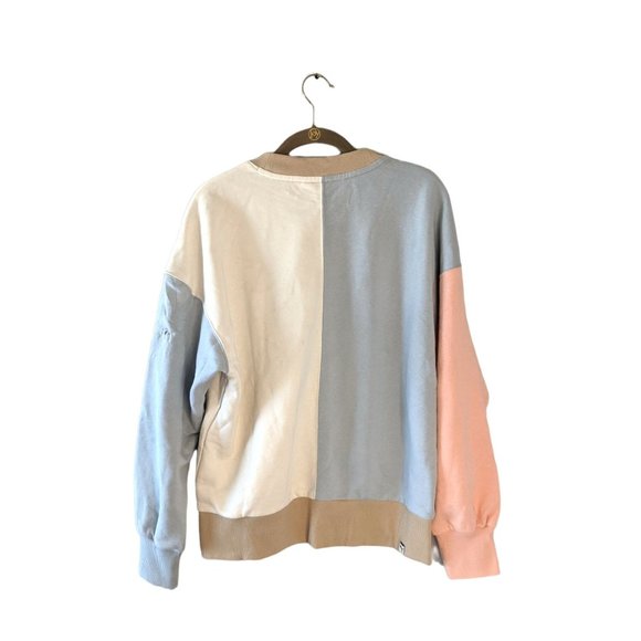 NWT Puma Downtown Crew Neck Sweatshirt XS Ivory Glow/Peach Parfait - Picture 5 of 13